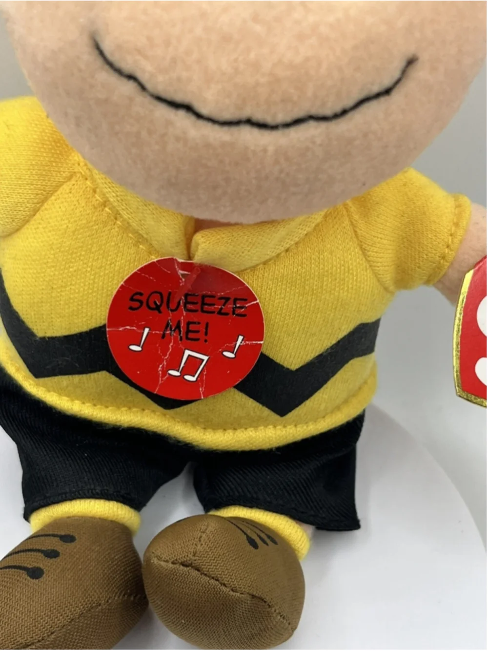 VTG Peanuts 2010 TY Beanie Baby Charlie Brown NEEDS BATTERIES RETIRED WITH TAG
